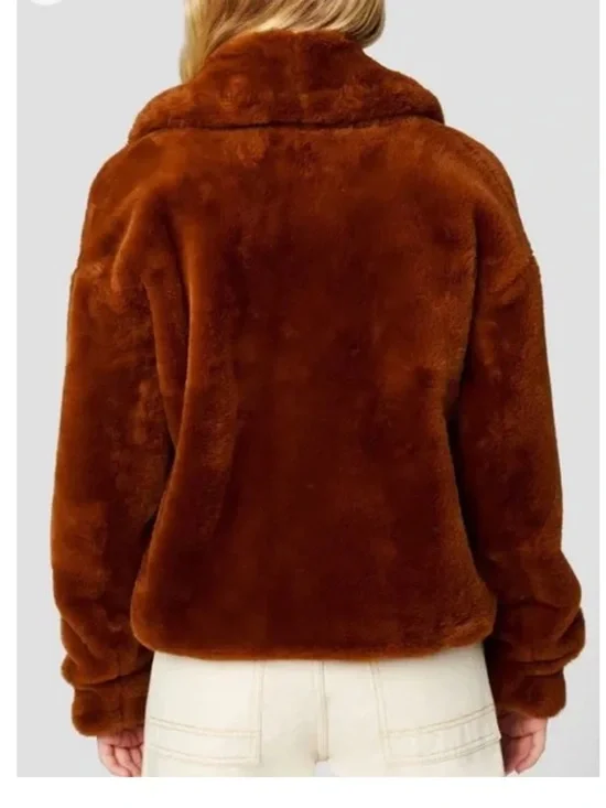 Blank NYC Women's Espresso Faux Fur Martini Jacket - Picture 13 of 13